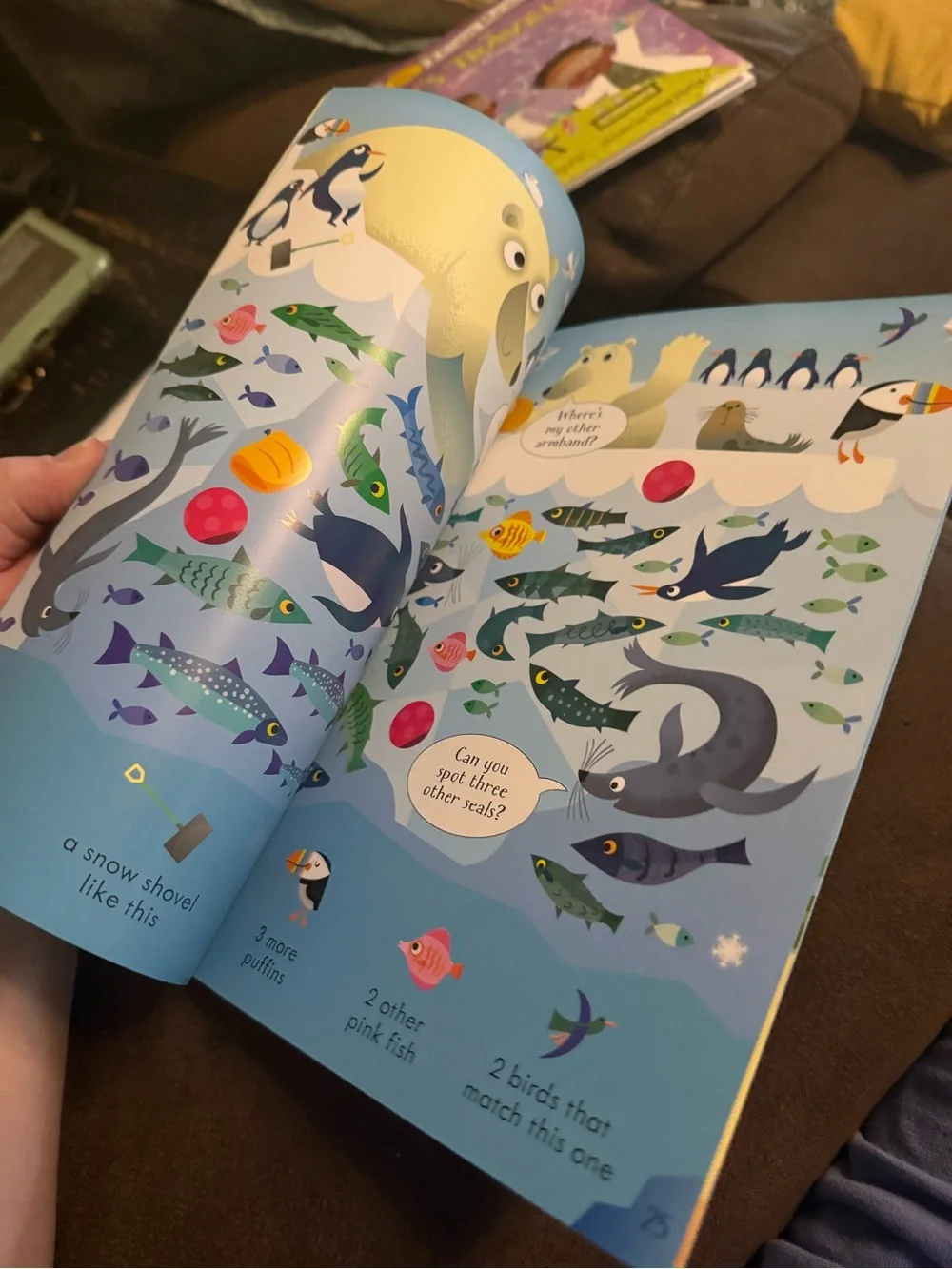 Usborne Look & Find Puzzles: Under the Sea - Blue, Purple, Pink
